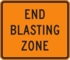 End Blasting Zone Clip Art